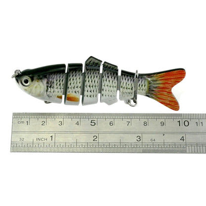 HENGJIA JM020 10cm 18g Leurre dur en plastique multi-sections avec hameçon triple, livraison couleur aléatoire, JM020 10cm
