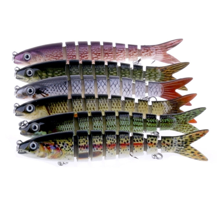 HENGJIA JM024-X 6# 13.6cm 18.7g Multi-section Plastic Hard Baits Artificial Fishing Lures with Treble Hook, Random Color Delivery, JM024-X 6# 13.6cm