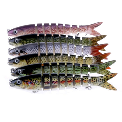 HENGJIA JM024-X 6# 13.6cm 18.7g Multi-section Plastic Hard Baits Artificial Fishing Lures with Treble Hook, Random Color Delivery, JM024-X 6# 13.6cm