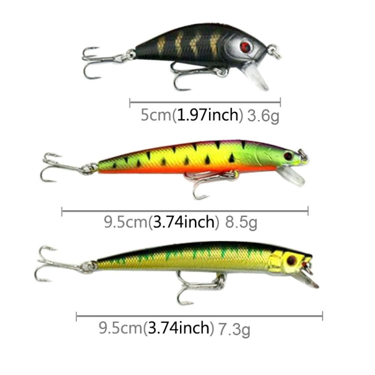 HENGJIA 43 PCS Fly Fishing Lure Set 6 Models Fishing Tackle Plastic Hard Bait Lure Wobbler Carp, 43 PCS