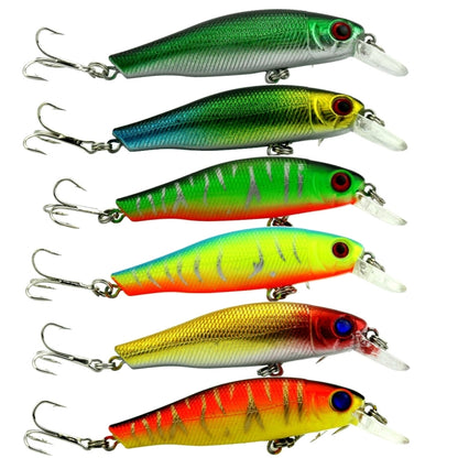 HENGJIA Lot de 6 Leurres Durs Artificiels Type Minnow, 8,5cm 8,9g, pour la Pêche, 6 PIÈCES 8,5cm 8,9g