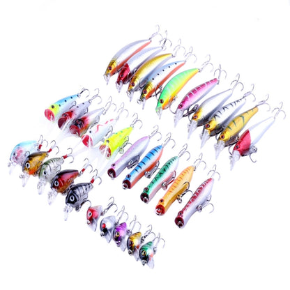 HENGJIA HENG JIA-SETL30 Ensemble de 30 Leurres de Pêche Minnow 6 Modèles Appâts Durs en Plastique, 30 PIÈCES