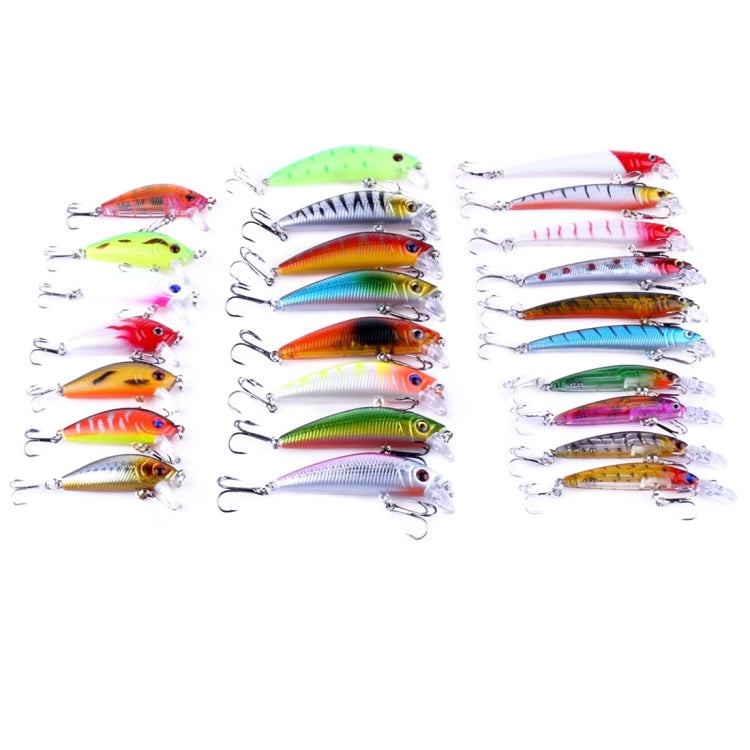 HENGJIA Lot de 26 leurres de pêche Minnow, 4 modèles d'appâts durs en plastique, 26 PCS