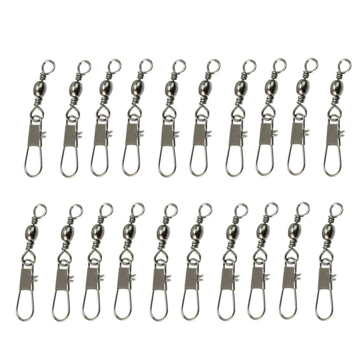 20 pièces émerillons baril 8# 3,5 cm avec anneau de sécurité à agrafe pour la pêche, 20 pièces 8# 3,5 cm