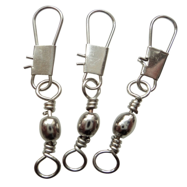 20 pièces émerillons baril 8# 3,5 cm avec anneau de sécurité à agrafe pour la pêche, 20 pièces 8# 3,5 cm