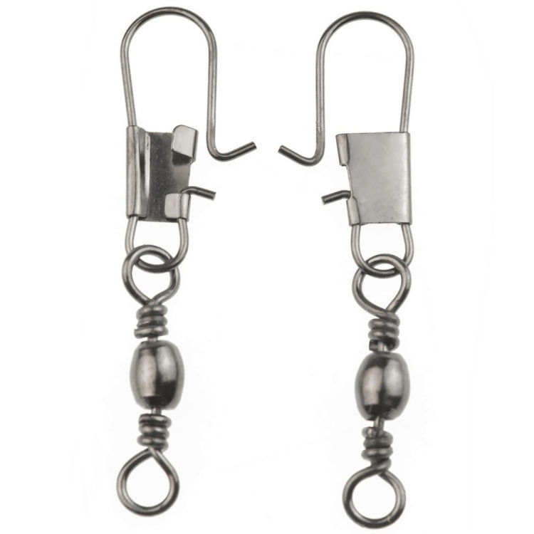 20 pièces émerillons baril 8# 3,5 cm avec anneau de sécurité à agrafe pour la pêche, 20 pièces 8# 3,5 cm