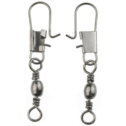 20 pièces émerillons baril 8# 3,5 cm avec anneau de sécurité à agrafe pour la pêche, 20 pièces 8# 3,5 cm