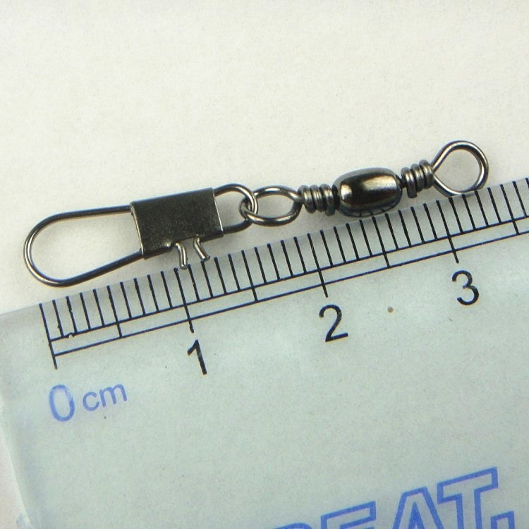 20 pièces émerillons baril 8# 3,5 cm avec anneau de sécurité à agrafe pour la pêche, 20 pièces 8# 3,5 cm