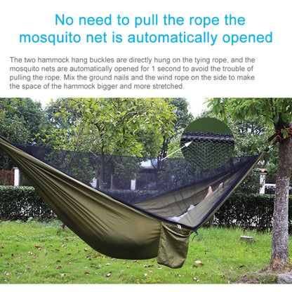 Portable Outdoor Parachute Hammock with Mosquito Nets, Green, Blue, Army Green, Black, Dark Blue + Baby Blue, Pink Blue