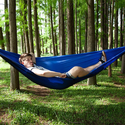 Portable Outdoor Parachute Hammock with Mosquito Nets, Green, Blue, Army Green, Black, Dark Blue + Baby Blue, Pink Blue