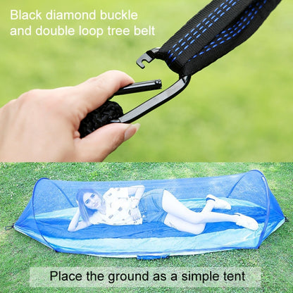 Portable Outdoor Camping Full-automatic Nylon Parachute Hammock with Mosquito Nets, Size : 290 x 140cm, 290x140cm Blue, 290x140cm Orange, 290x140cm Camouflage, 290x140cm Army Green, 290x140cm Black, 290x140cm Dark Blue, 290x140cm Dark Green            ...