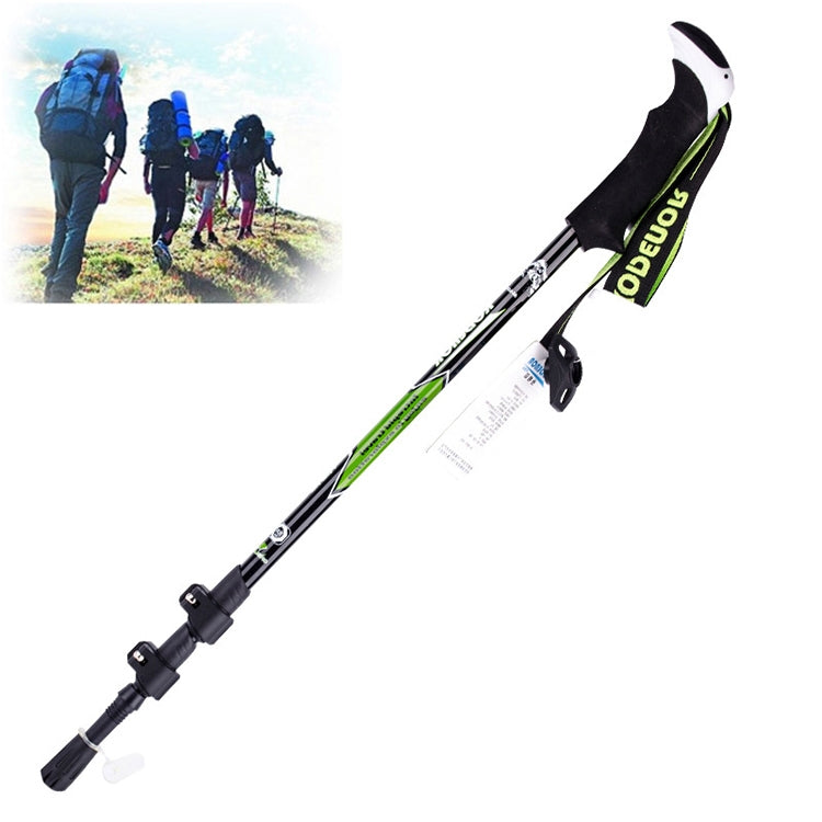 Bâtons de randonnée KODENOR en fibre de carbone pliables et portables pour alpinisme en plein air, longueur : 63-135 CM, longueur : 63-135 CM (noir + vert), longueur : 63-135 CM (noir bleu), longueur : 63-135 CM (noir jaune)