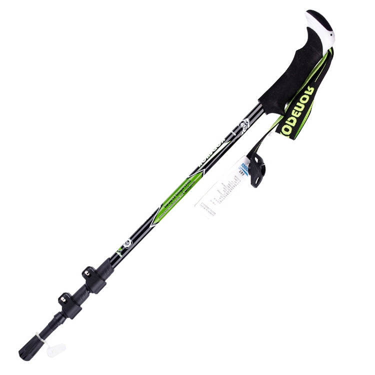 Bâtons de randonnée KODENOR en fibre de carbone pliables et portables pour alpinisme en plein air, longueur : 63-135 CM, longueur : 63-135 CM (noir + vert), longueur : 63-135 CM (noir bleu), longueur : 63-135 CM (noir jaune)