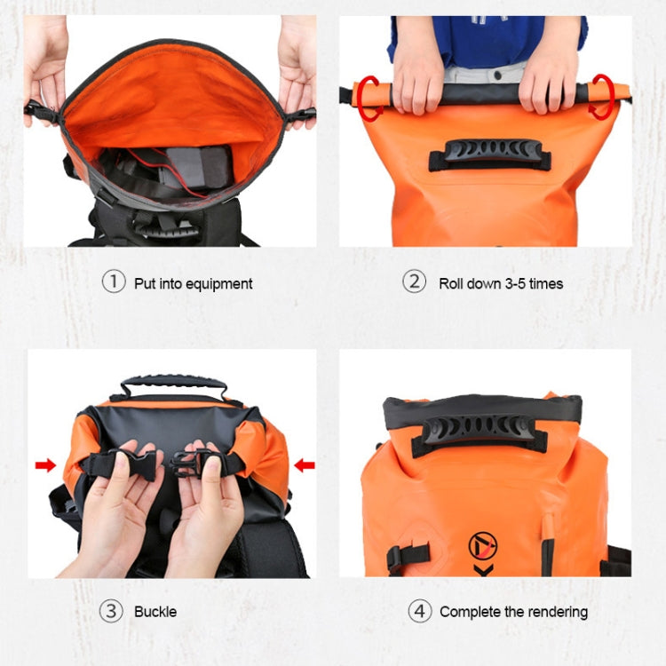 XINDA H-BAG03 Sac à bandoulière étanche 20L pour sports nautiques, sac à dos d'alpinisme, 20L