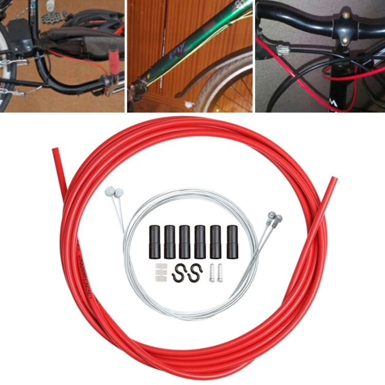 Universal Bicycle Brake Cable Tube Set, Green, Grey, Blue, Red, White, Yellow, Black, Orange