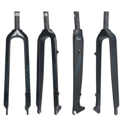 TOSEEK Ultra Light 29 Inch 435mm Mountain Bike Full Carbon Front Fork Straight Head Tube Disc Brake, 29 Inch 435mm