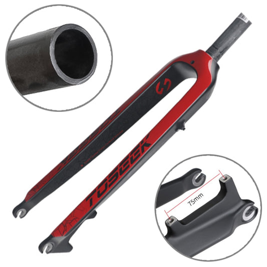Fourche avant TOSEEK Ultra Light 29 pouces 435 mm pour VTT, entièrement en carbone, douille de direction droite, frein à disque, 29 pouces 435 mm