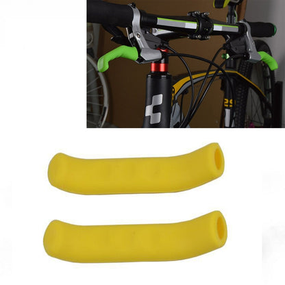 1Pair Universal Type Bicycle Brake Silicone Protection Covers, Brake Covers Yellow