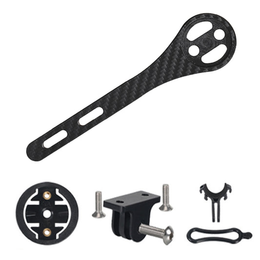 Support de compteur de vélo de route en fibre de carbone TOSEEK pour Garmin Series (brillant), pour Garmin Series (brillant)