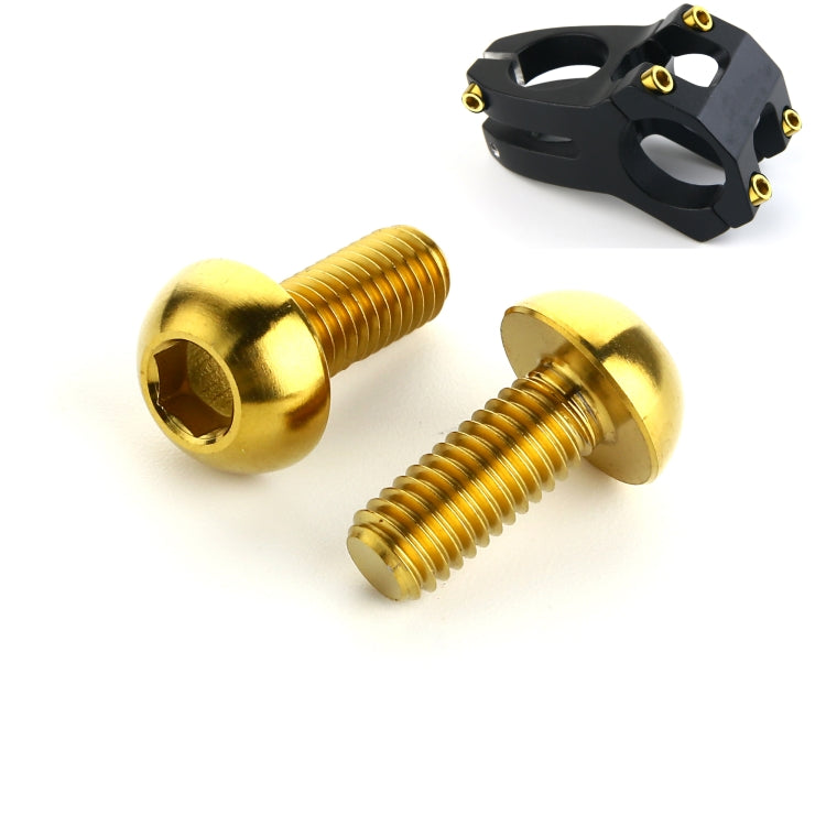 2 PCS Bicycle Accessories Titanium Bottle Cage Screw M5 12mm, 12mm