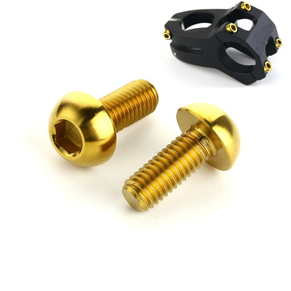 2 PCS Bicycle Accessories Titanium Bottle Cage Screw M5 12mm, 12mm