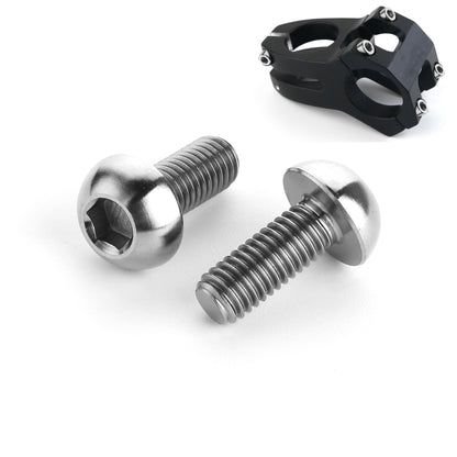2 PCS Bicycle Accessories Titanium Bottle Cage Screw M5 12mm, 12mm