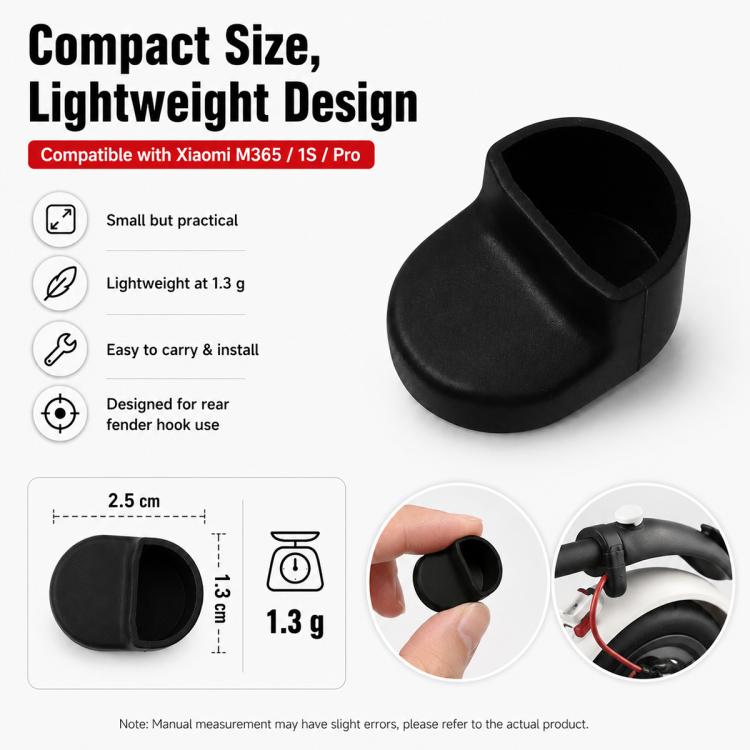 Accessoires de trottinette électrique Housse en silicone de protection pour crochet de garde-boue arrière Xiaomi Mijia M365