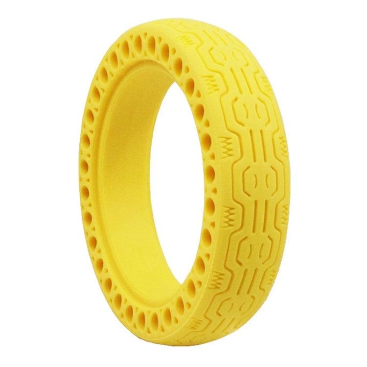 Pneu plein nid d'abeille de 8,5 pouces pour trottinette électrique, résistant à l'usure, absorbant les chocs, avec motif décoratif, adapté au Xiaomi Mijia M365