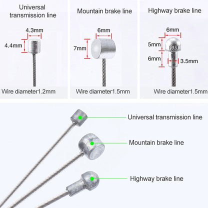 7 in 1 Universal PVC Bicycle Variable Speed Cable Tube Set, Universal