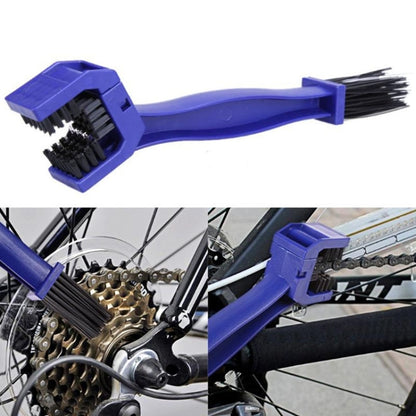 2 Set Bicycle Chain Cleaning Brush Flywheel Cleaning Tools Crankset Brush Cleaning Chain Wheel Set Brush, 2 Set (Blue), 2 Set (Red)