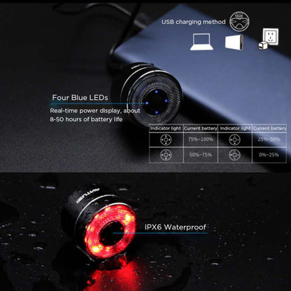 Antusi Q1 7 Colors Cycling Light Bicycle Taillight Bike Accessories, Q1