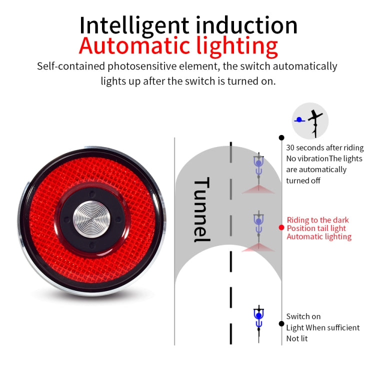 Antusi Q5 Bicycle Rear Light Automatic Brake Induction Taillight, Q5