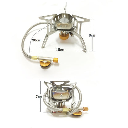 S187 Outdoor Portable Mini Stainless Steel Camping Stove Windproof Gas Stove, S187