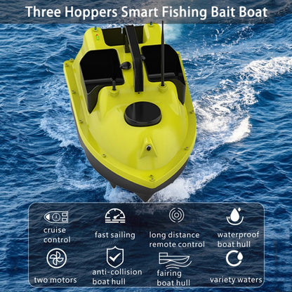 Bateau de pêche amorceur intelligent D18 Smart RC trois trémies, charge de 2 kg, télécommande de 500 m, D18