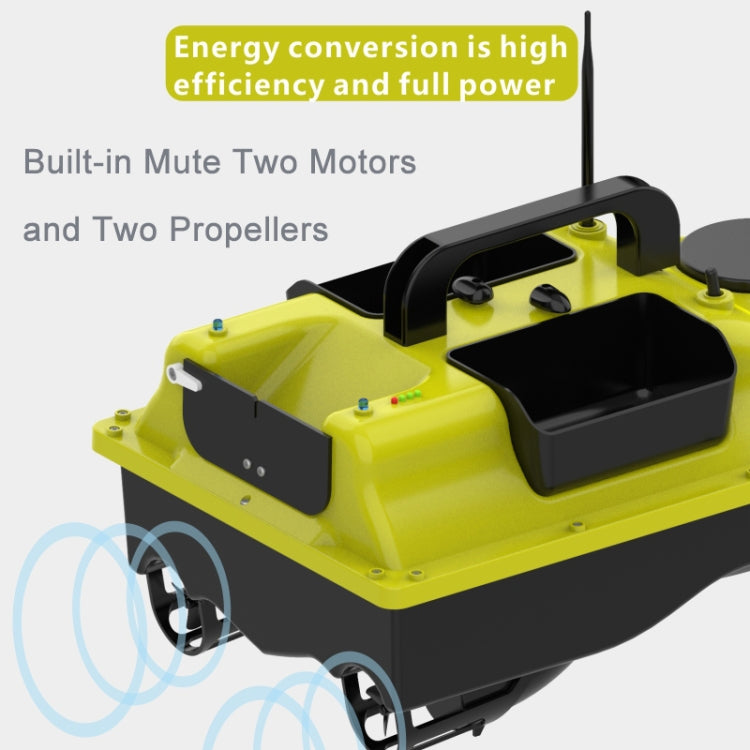 Bateau de pêche amorceur intelligent D18 Smart RC trois trémies, charge de 2 kg, télécommande de 500 m, D18