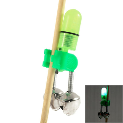 10 PCS Accessoire de Pêche Double Cloche Clip Alarme de Touche de Pêche avec Lumière de Nuit LED, Clochettes d'Alarme de Pêche