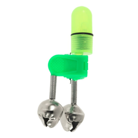 10 PCS Fishing Accessory Twin Bells Clip Fishing Bite Alarm with LED Night Light, Fishing Alarm Bells