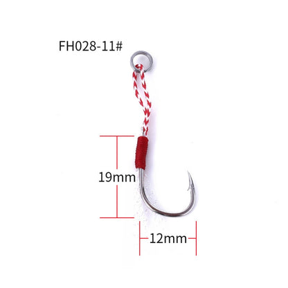 5pcs / Pack HENGJIA 11# Tied Wire Iron Hook Deep Sea Fishing Hook, 11#