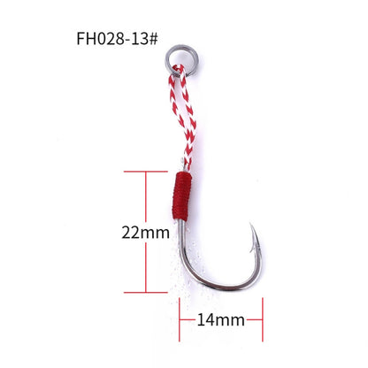 5pcs / Pack HENGJIA 13# Tied Wire Iron Hook Deep Sea Fishing Hook, 13#