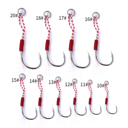 5pcs / Pack HENGJIA 13# Tied Wire Iron Hook Deep Sea Fishing Hook, 13#