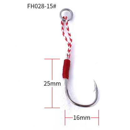 5 pièces/paquet HENGJIA hameçon en fer à fil, hameçon de pêche en haute mer 15#, 15#