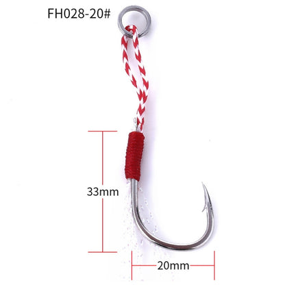 Paquet de 5 HENGJIA 20# Hameçon filaire fer hameçon de pêche en haute mer, 20