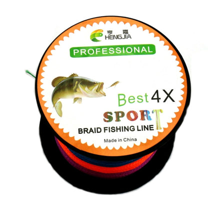 HENGJIA Bunt 5.0# 0.37mm 22.6kg Tragkraft 300m Extrem Starke 4-fach Geflochtene PE Angelschnur Drachenschnur, 5.0# 0.37mm 50LB