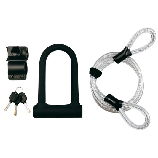 Antivol de vélo en U BIKERSAY BK020A, avec câble, BK020A