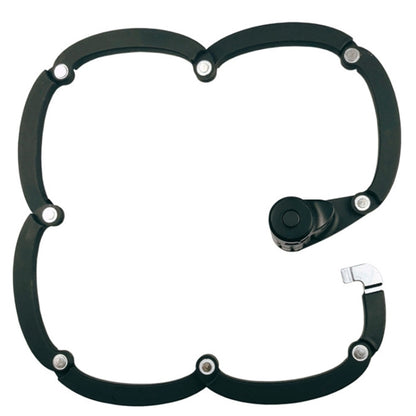BIKERSAY BK012A Bike Foldable Code Lock Bicycle Anti-theft Lock with Reflective Sticker, BK012A
