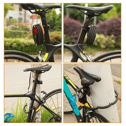 BIKERSAY BK012B Bike Foldable Key Lock Bicycle Anti-theft Lock with Reflective Sticker, BK012B