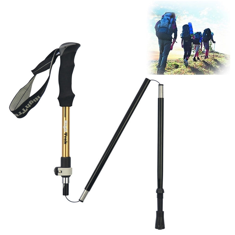 Bâtons de randonnée pliables portables et ultralégers en alliage d'aluminium pour l'alpinisme en extérieur, longueur : 35-125 CM, longueur : 35-125 CM (Or), longueur : 35-125 CM (Bleu), longueur : 35-125 CM (Rouge)