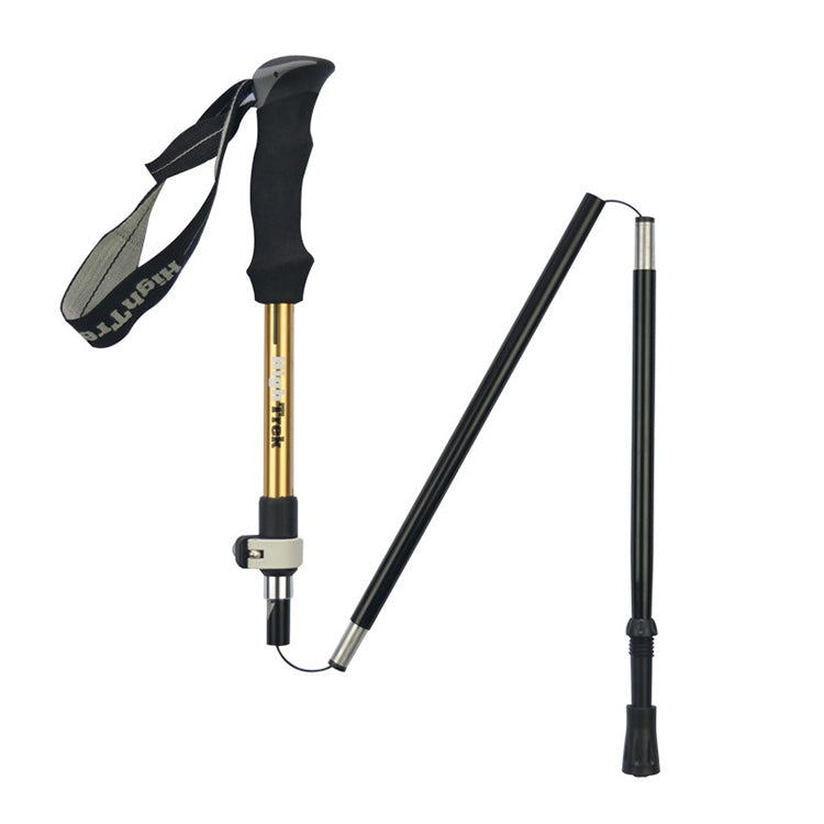 Bâtons de randonnée pliables portables et ultralégers en alliage d'aluminium pour l'alpinisme en extérieur, longueur : 35-125 CM, longueur : 35-125 CM (Or), longueur : 35-125 CM (Bleu), longueur : 35-125 CM (Rouge)