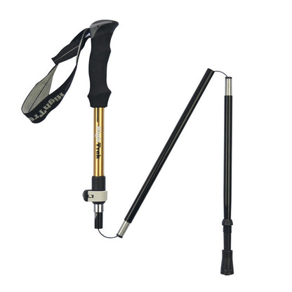 Bâtons de randonnée pliables portables et ultralégers en alliage d'aluminium pour l'alpinisme en extérieur, longueur : 35-125 CM, longueur : 35-125 CM (Or), longueur : 35-125 CM (Bleu), longueur : 35-125 CM (Rouge)