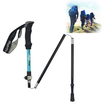 Bâtons de randonnée pliables portables et ultralégers en alliage d'aluminium pour l'alpinisme en extérieur, longueur : 35-125 CM, longueur : 35-125 CM (Or), longueur : 35-125 CM (Bleu), longueur : 35-125 CM (Rouge)